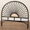 Baxton Studio Perenna Modern Bohemian Two-Tone Black and Natural Brown Rattan King Size Standalone Headboard 236-13389-ZORO - alternate 8